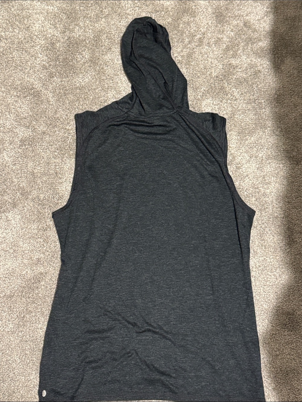 Zella Men's Charcoal Black Sleeveless Tank — Performance Muscle Tee - Picture 3 of 5